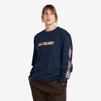 Arrows In The Dark LS Tee // NAVY