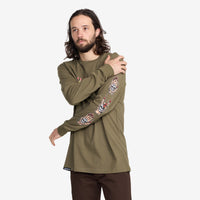 Arrows In The Dark LS Tee // OLIVE