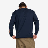Arrows In The Dark LS Tee // NAVY