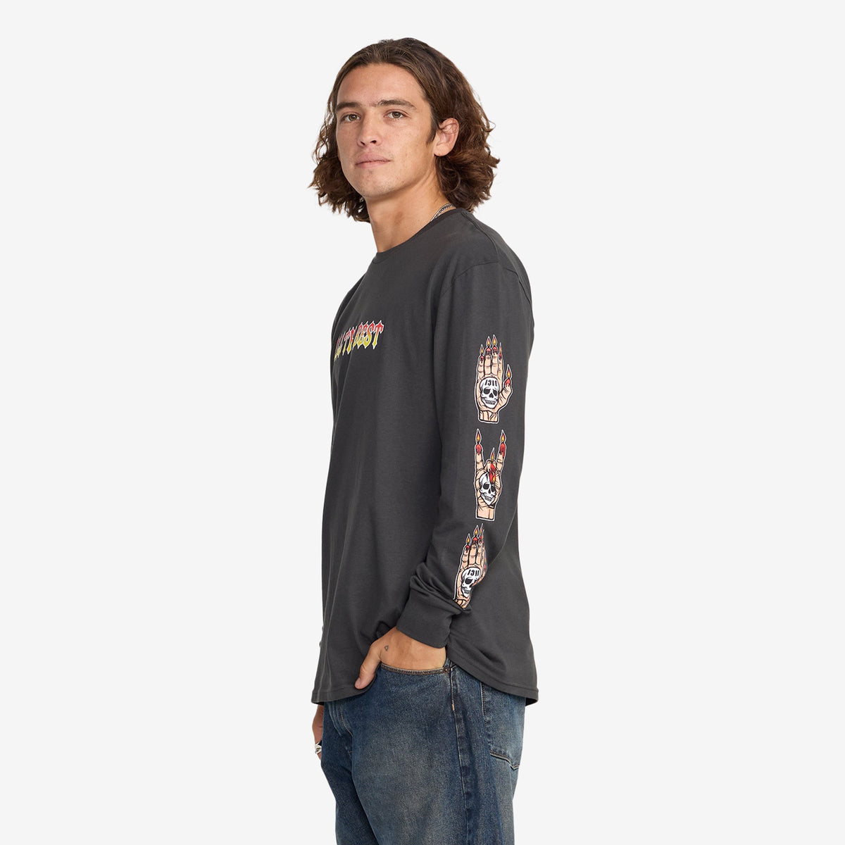 Arrows In The Dark LS Tee // VINTAGE BLACK
