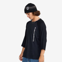 Broken Straight Beanie // BLACK