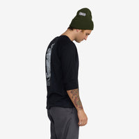 Age Of Winters Blacked Out Raglan // BLACK