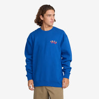 Freya EMB Crew Fleece // ROYAL