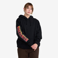 Hawks On The Run Pullover Hoodie // BLACK