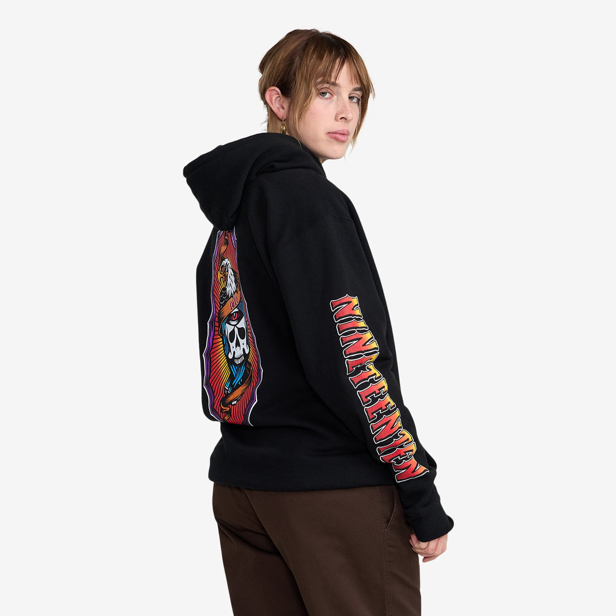Hawks On The Run Pullover Hoodie // BLACK