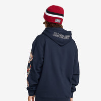 Broken Straight Beanie // RED