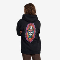 Hawks On The Run Pullover Hoodie // BLACK