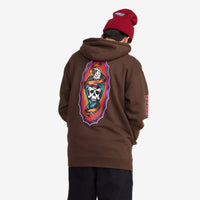 Hawks On The Run Pullover Hoodie // BROWN
