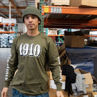 OG Font L/S T-Shirt // Military Green
