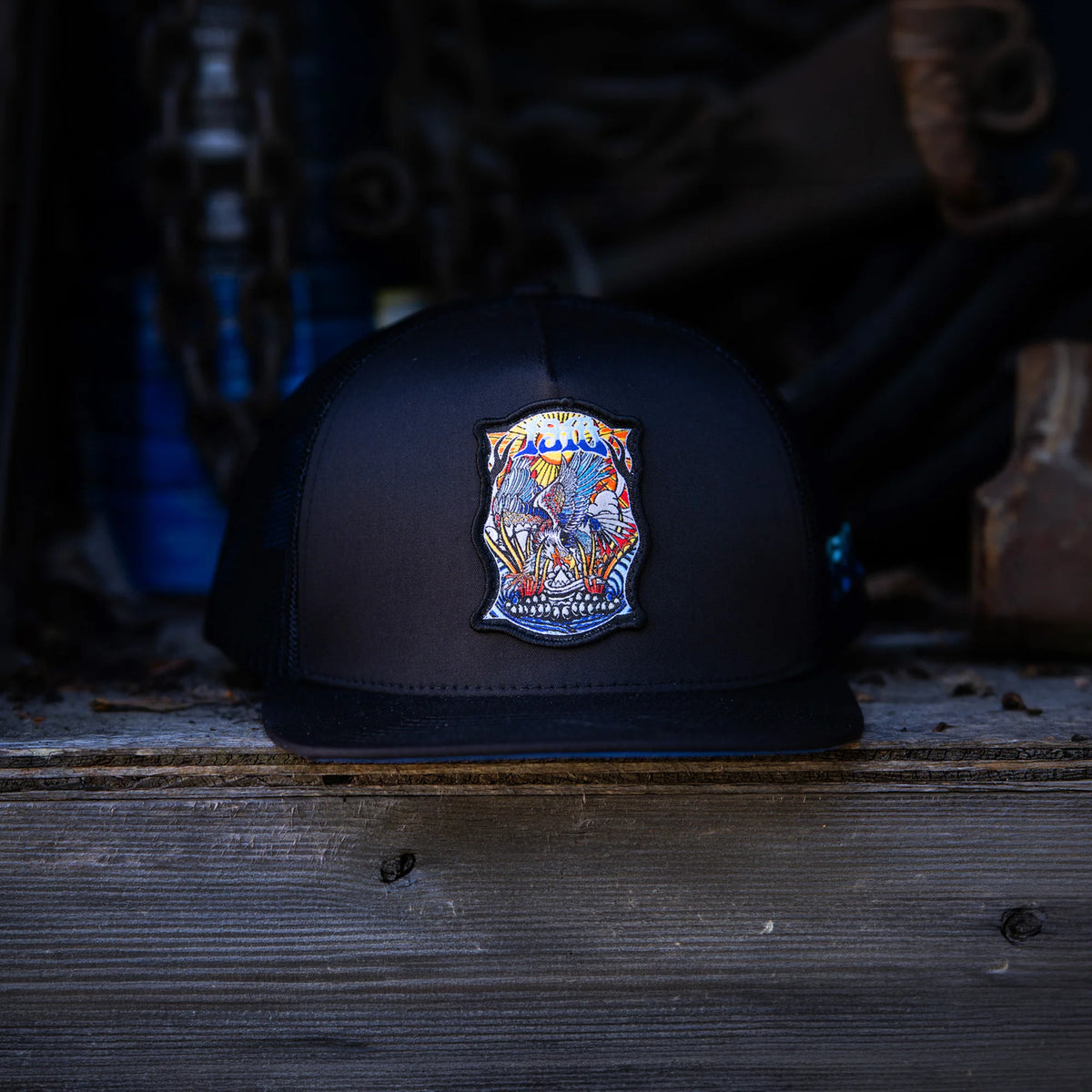 Ojo Rojo Snapback // Black