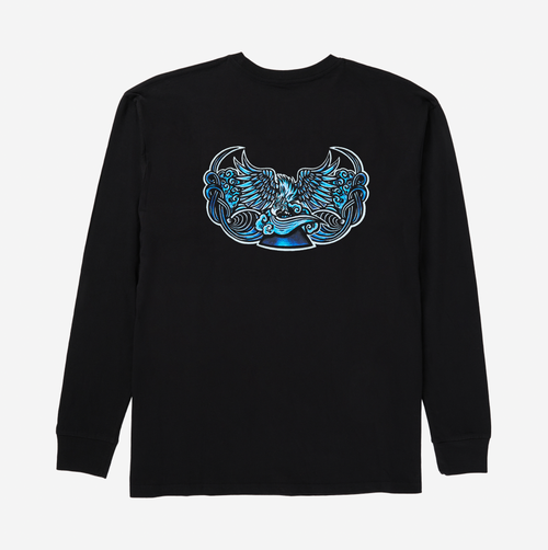 Eagles Never Die LS Tee // Black