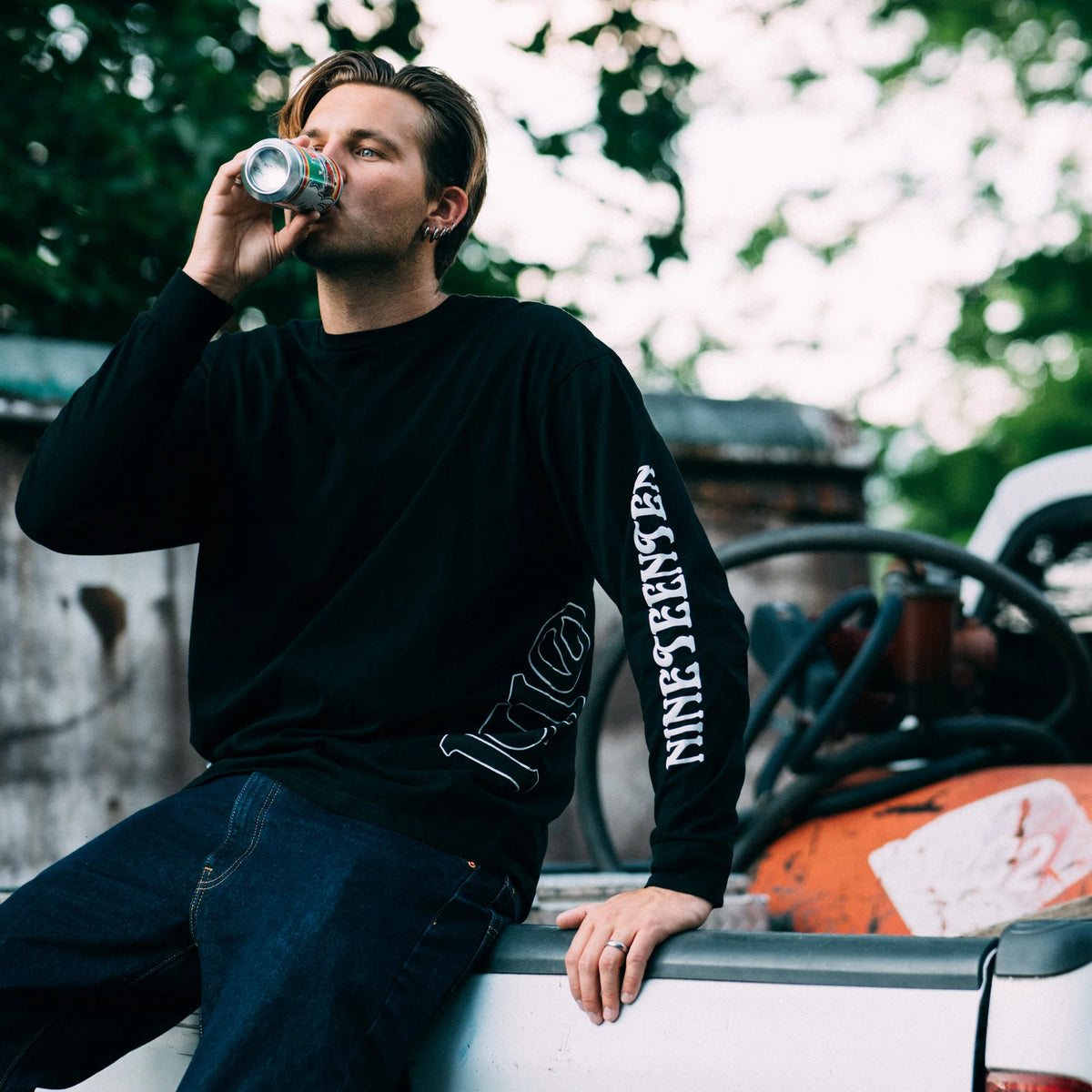 Saturn III LS Tee // Black